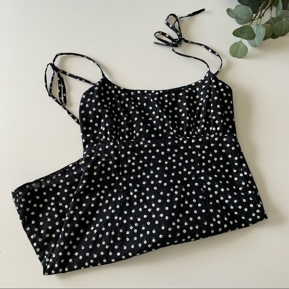 Luck & Trouble Mini Floral Dress with Tie Up Straps Size 6 - Picture 4 of 7